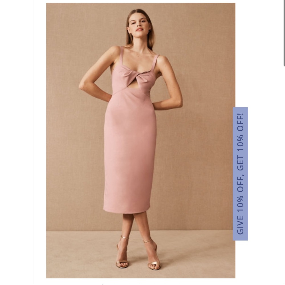 BHLDN Evonna Dress - dusty rose - size 4